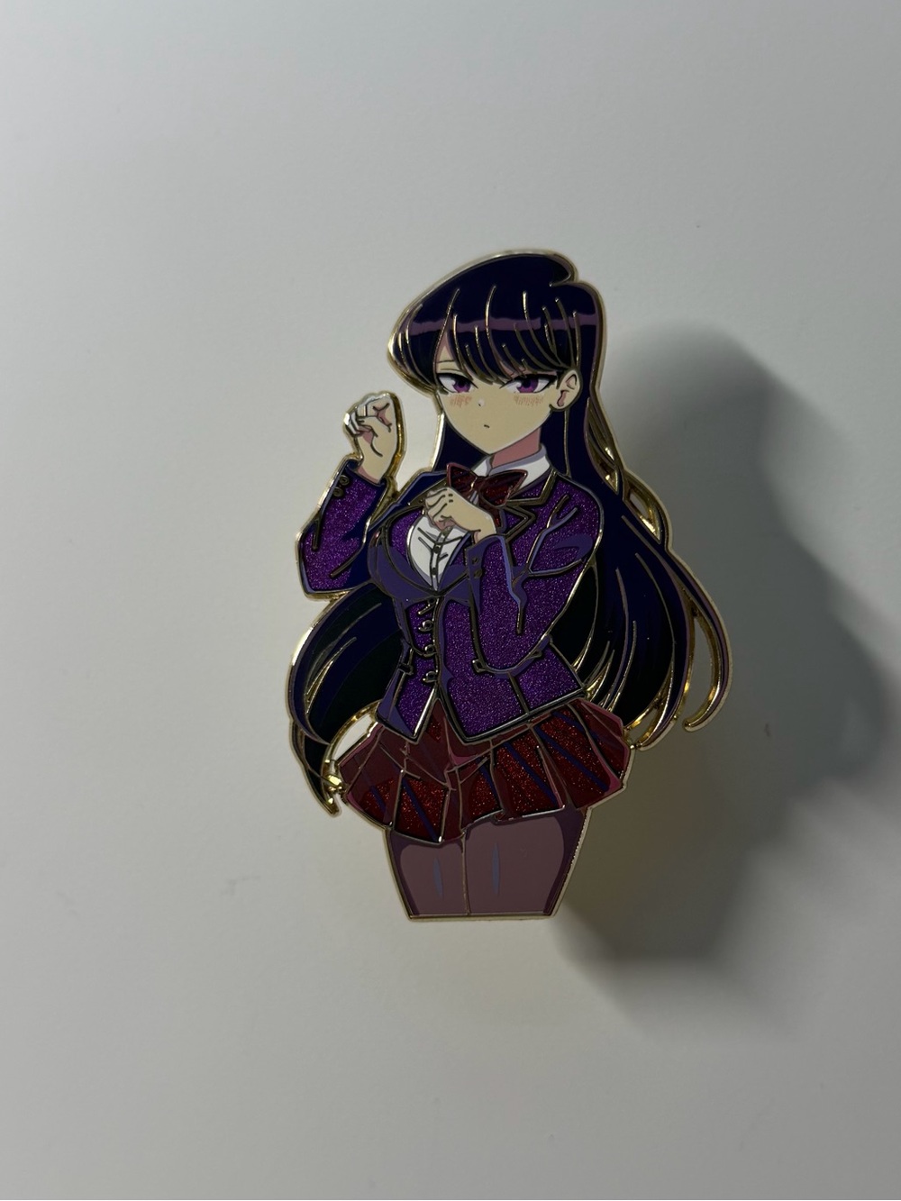 Riot Rose Pins Anime Komi Can’t Communicate Enamel Pin